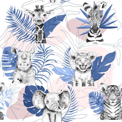 charles-et-celestine-tissutheque-safari-bleu-exclusif